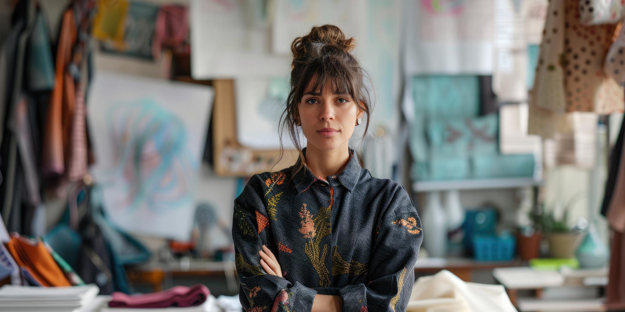 Portrait of Anna, lead embroidery instructor