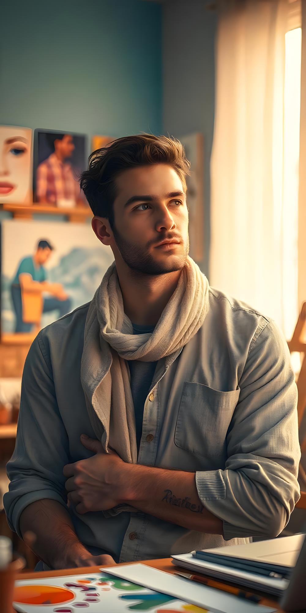 Portrait of Marius, pattern designer